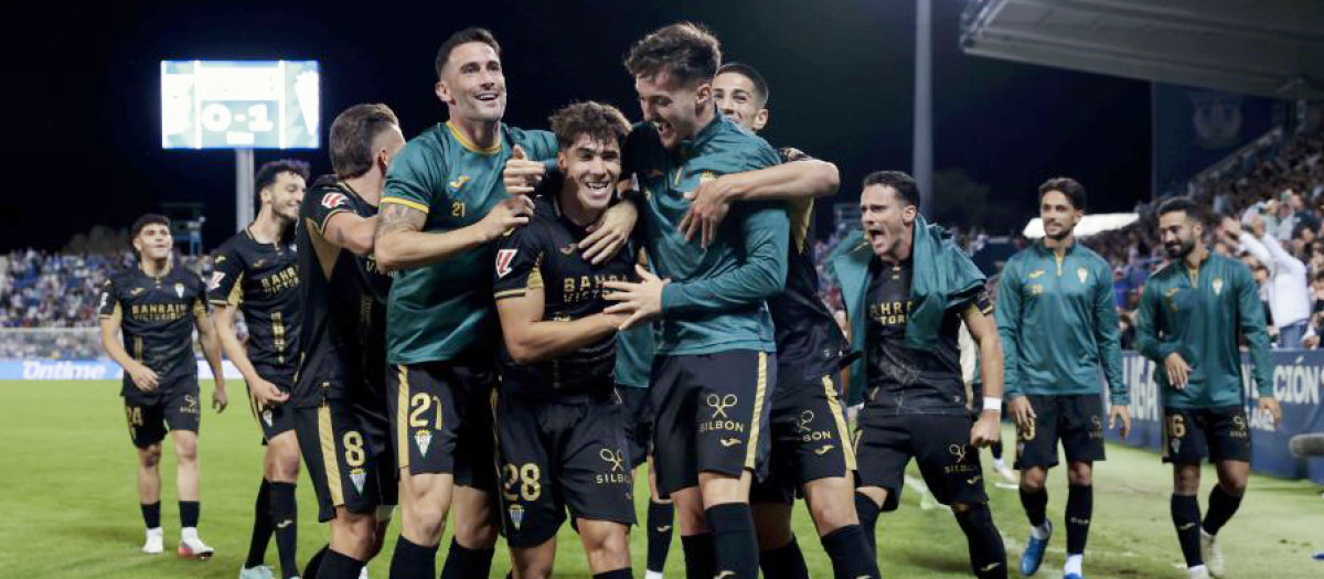 La alegría desbordada del equipo en Leganés