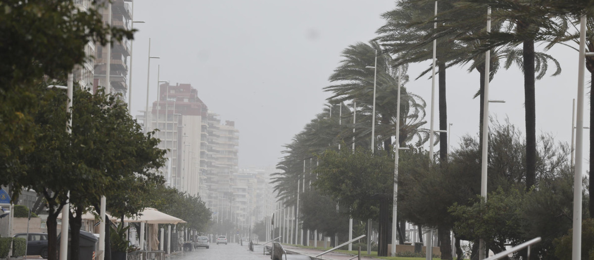 Imagen de los efectos de la dana Adam en Gandía