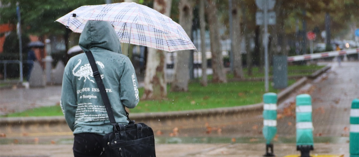 Imagen de los efectos de la lluvia en Valencia