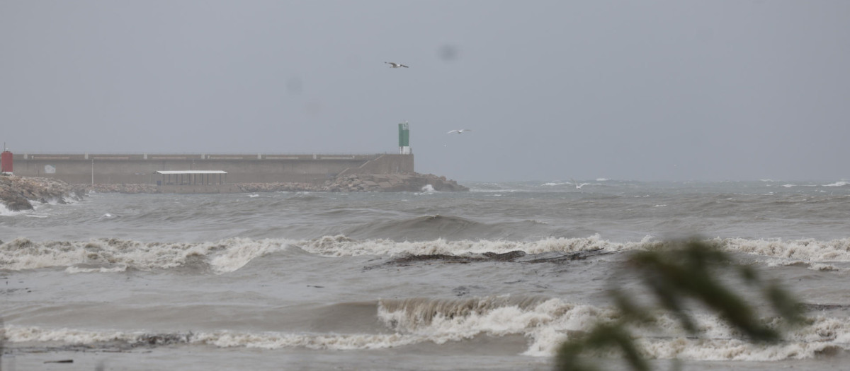 Imagen de los efectos del temporal en Valencia