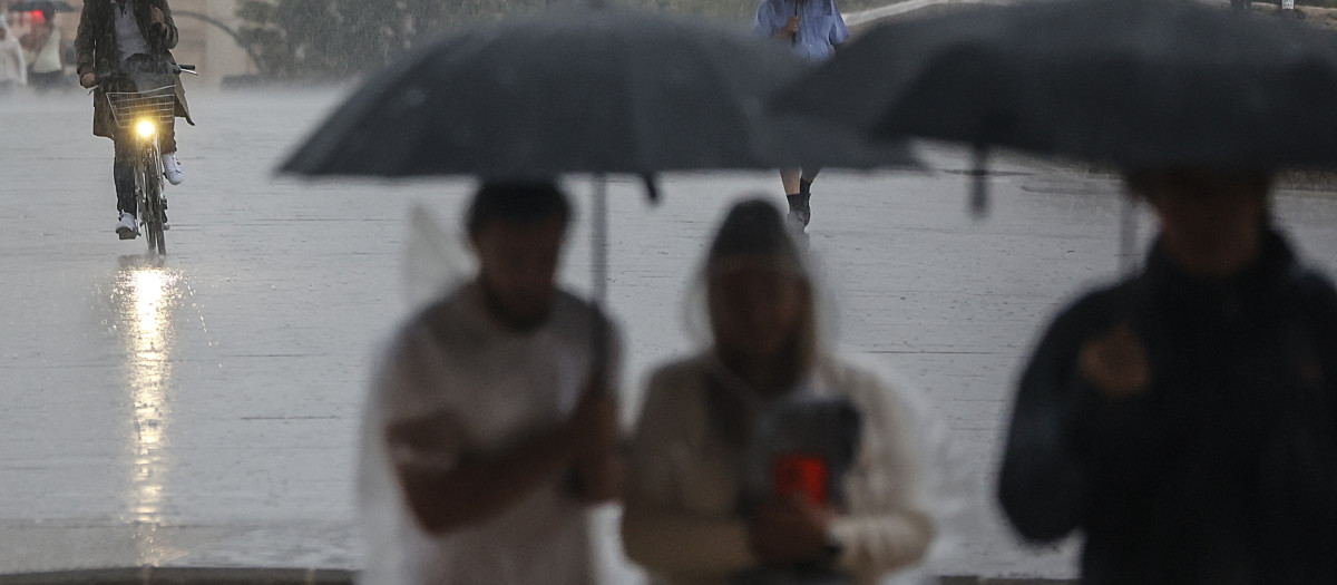 Imagen de los efectos de las lluvias en Valencia