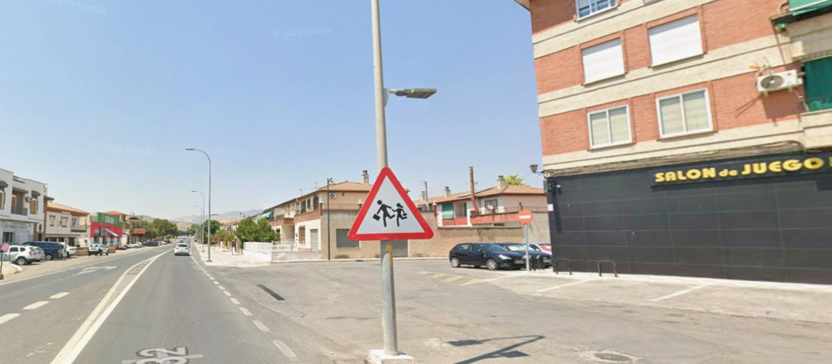 Zona donde ha ocurrido el tiroteo en Pinos Puente (Granada)