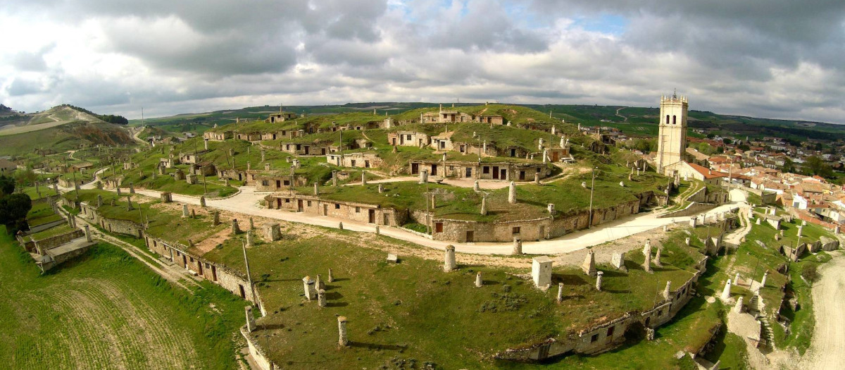 Panorámica del pueblo de Baltanás (Palencia)