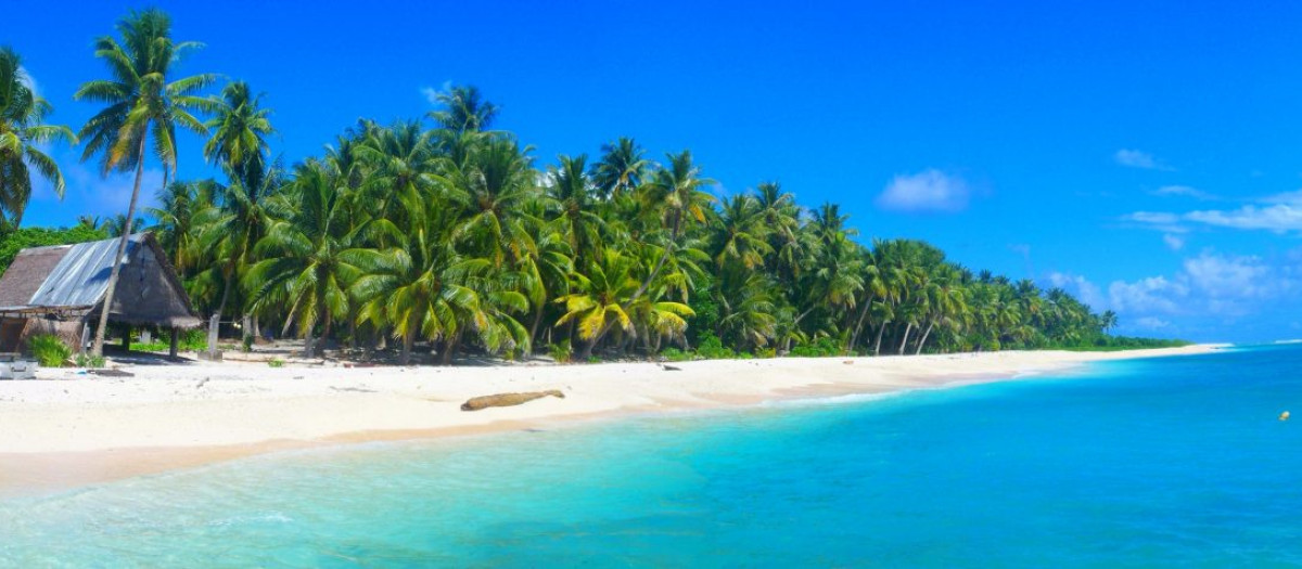 Atolón en las Islas Carolinas