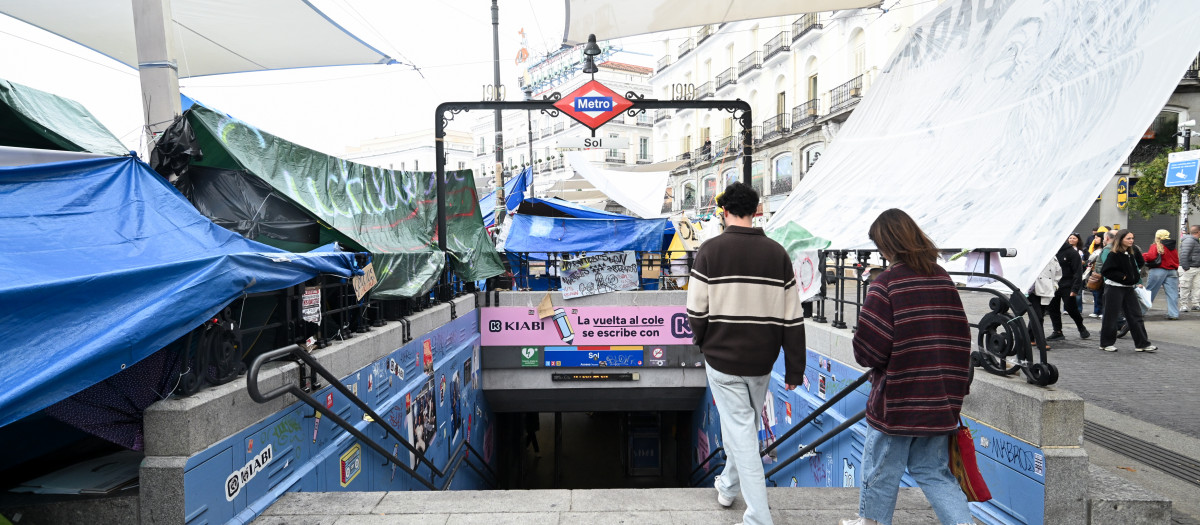 Estación de metro de Sol, en la Puerta del Sol