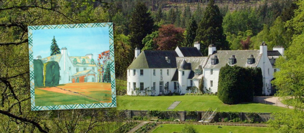 La residencia Birkhall y la acuarela