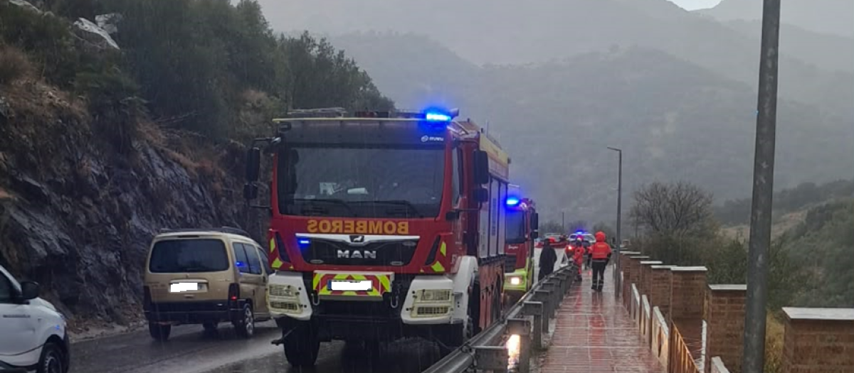 Operativos actuando en la MA-8400