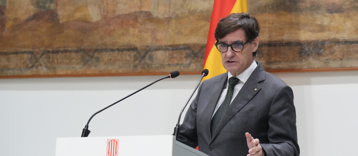 El presidente de la Generalitat de Cataluña, Salvador Illa
