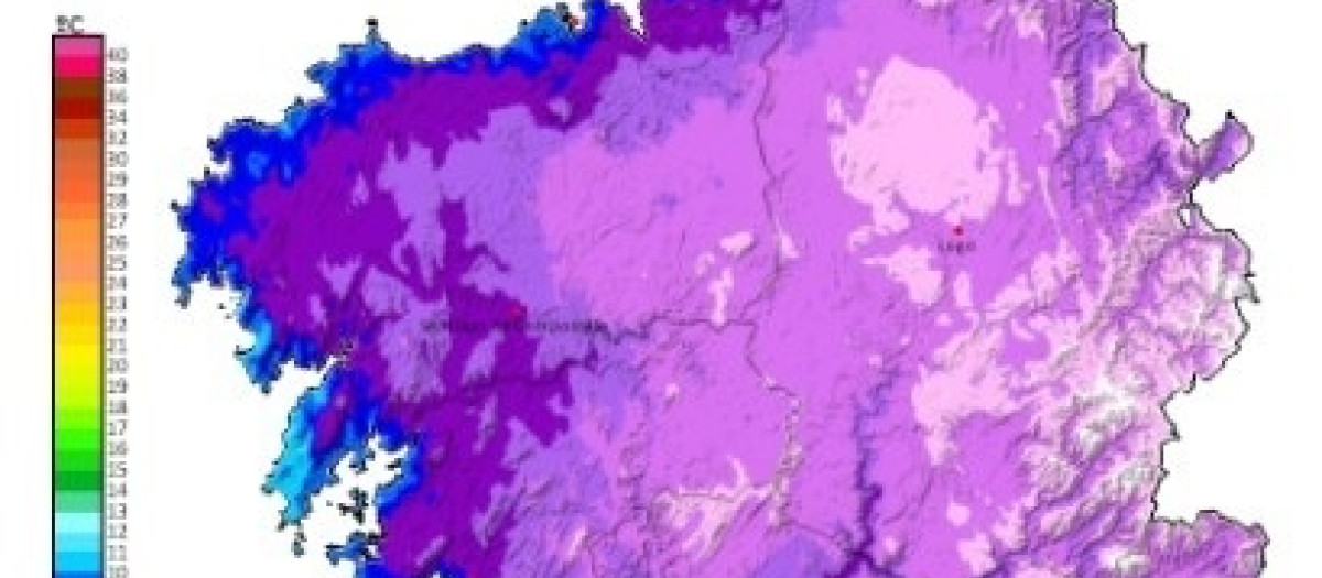 Mapa de temperaturas mínimas


REMITIDA / HANDOUT por METEOGALICIA
Fotografía remitida a medios de comunicación exclusivamente para ilustrar la noticia a la que hace referencia la imagen, y citando la procedencia de la imagen en la firma
20/10/2026