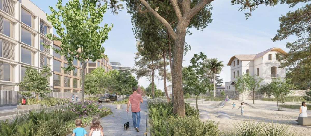 Recreación del nuevo barrio de Alicante, Pino y Ruaya