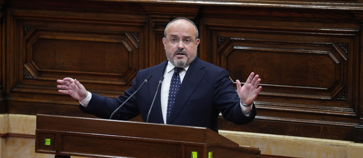 El diputado y líder del PP en Cataluña, Alejandro Fernández