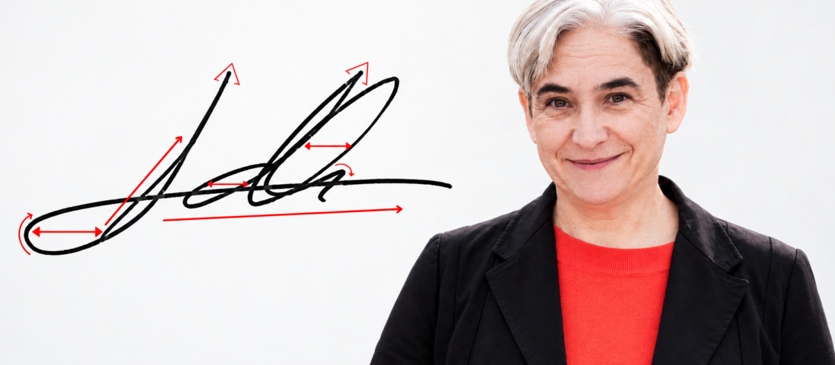 La firma de Ada Colau