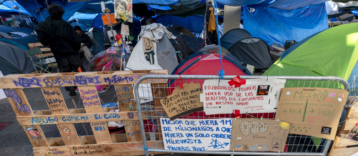 Acampada en la Puerta del Sol