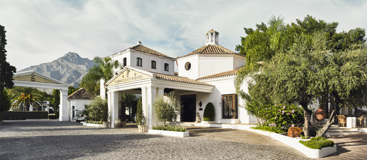 Entrada del mítico Marbella Club