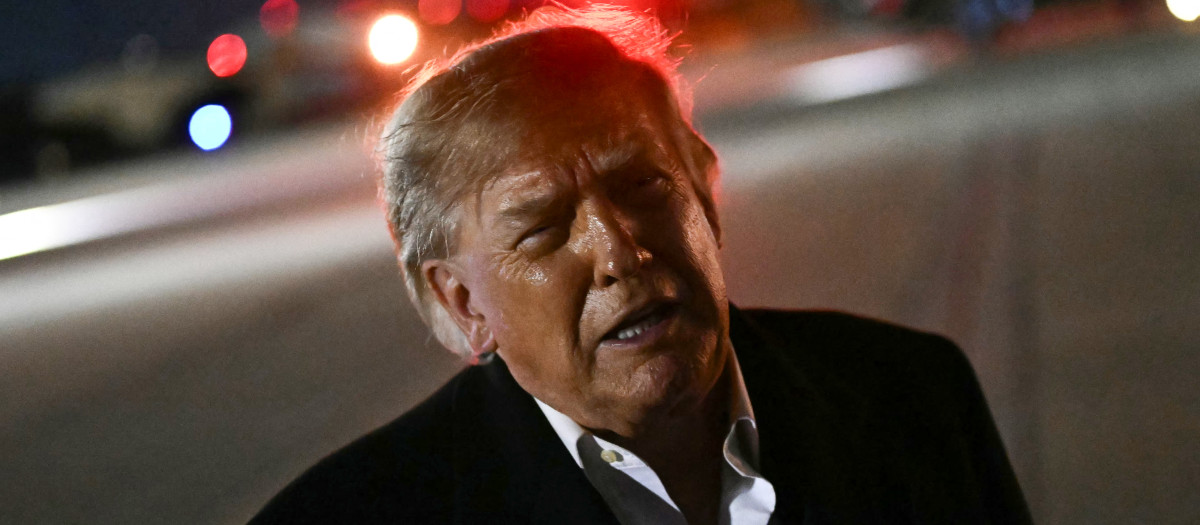 El presidente de Estados Unidos, Donald Trump, en la Base Conjunta Andrews, en Maryland