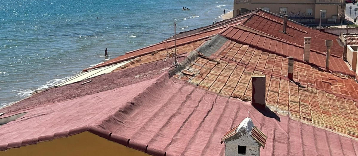 (Imagen de archivo de algunas casas en la playa de Guardamar del Segura