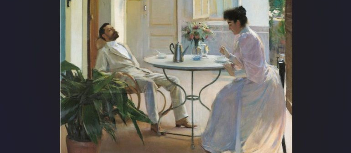 Ramon Casas, ‘Interior al aire libre’, 1892, óleo sobre lienzo