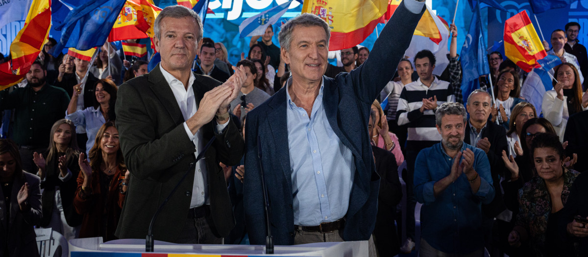 Feijóo promete desde Vigo «limpieza» si llega a la Moncloa y pide «darlo todo» para que el PSOE no logre el 29N «el resultado que merece España»