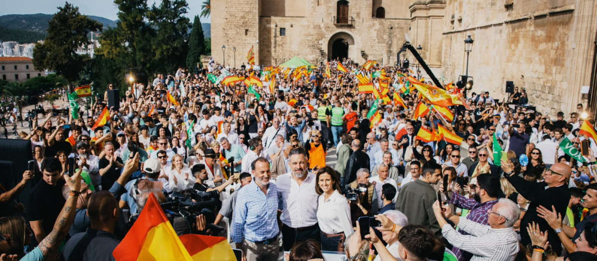 Abascal este sábado 24 de octubre en un mitin en Palma