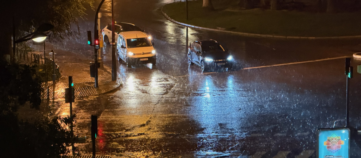 Imagen de un día de lluvia en Valencia.