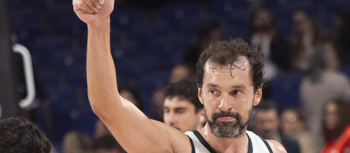 Sergio Llull, base del Real Madrid, en un partido de esta temporada