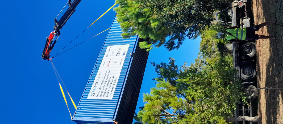 Imagen de la instalación del Contendor CircSyst3 en Riba-roja