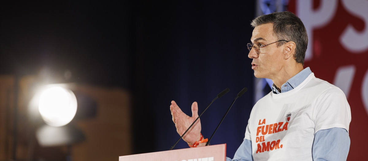 El secretario general del PSOE y presidente del Gobierno, Pedro Sánchez