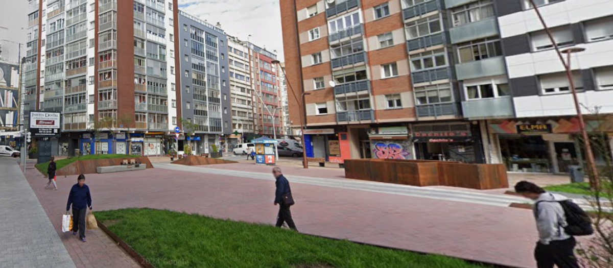Calle Francisco Grandmontagne de Burgos, donde un encuentro con amigos acabó en violación
