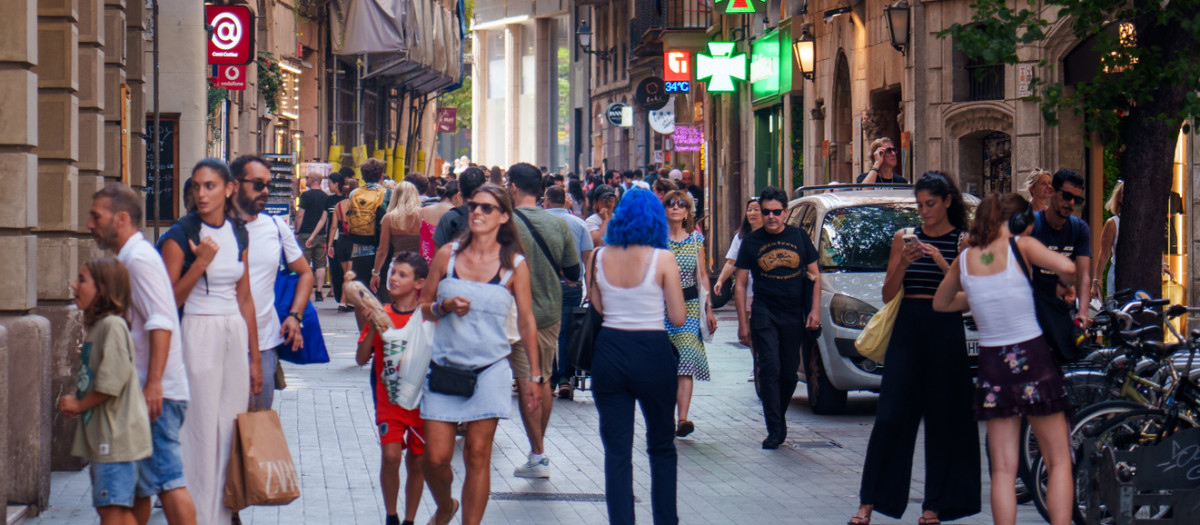Imagen de archivo de las calles de Barcelona
