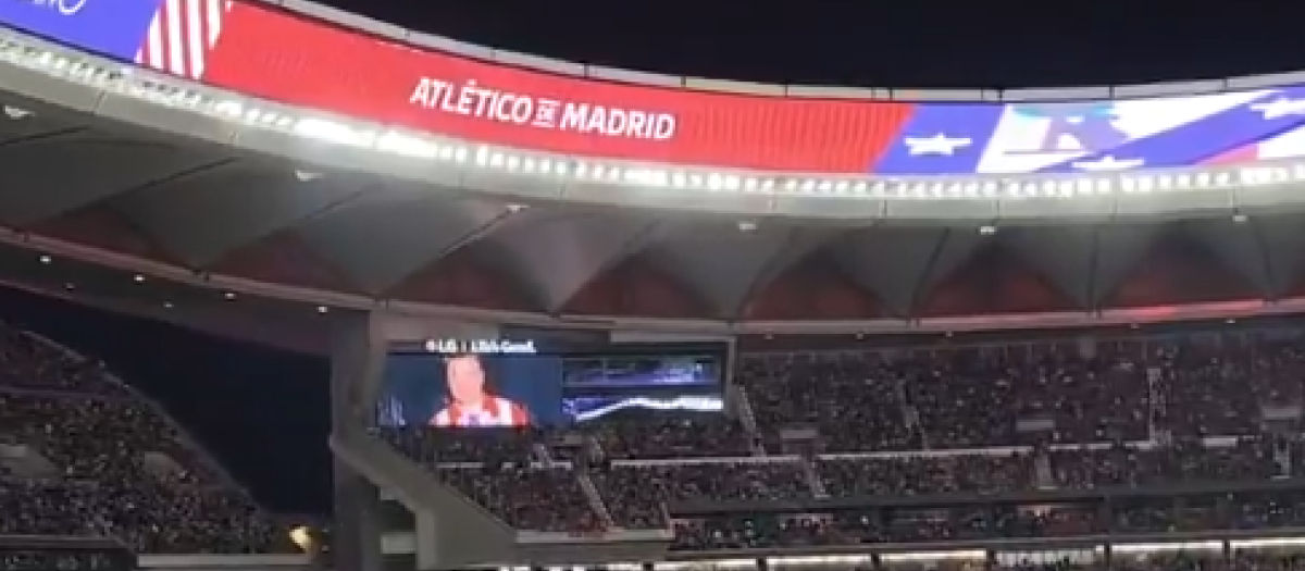 El estadio Metropolitano rinde homenaje a Dani Martín