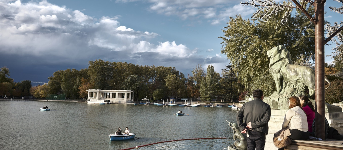 Estanque de El Retiro, en Madrid