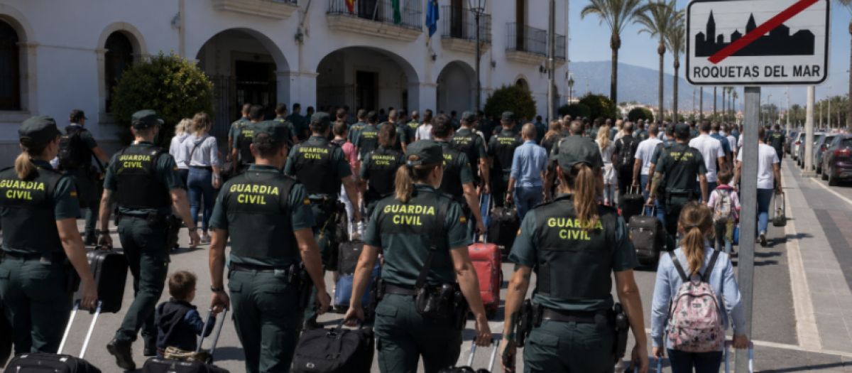 Los 183 agentes de la Guardia Civil saldrán de Roquetas en diciembre, donde solo habrá 85 policías para empezar