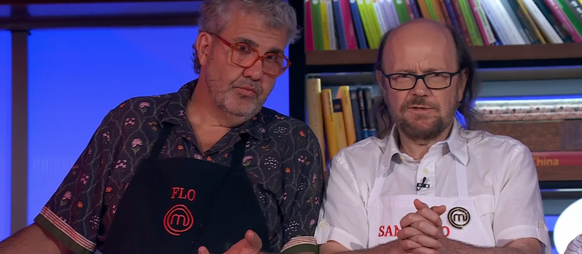 Florentino Fernández y Santiago Segura en MasterChef Celebrity Legnds