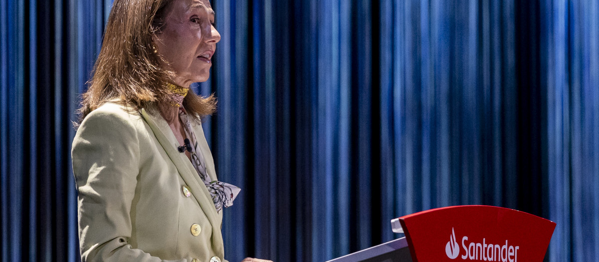 La presidenta de Banco Santander, Ana Botín