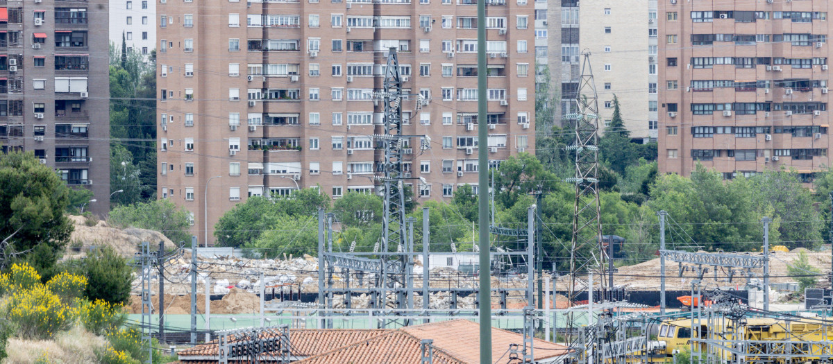 Zona donde se llevarán a cabo las obras para desarrollar el Madrid Nuevo Norte