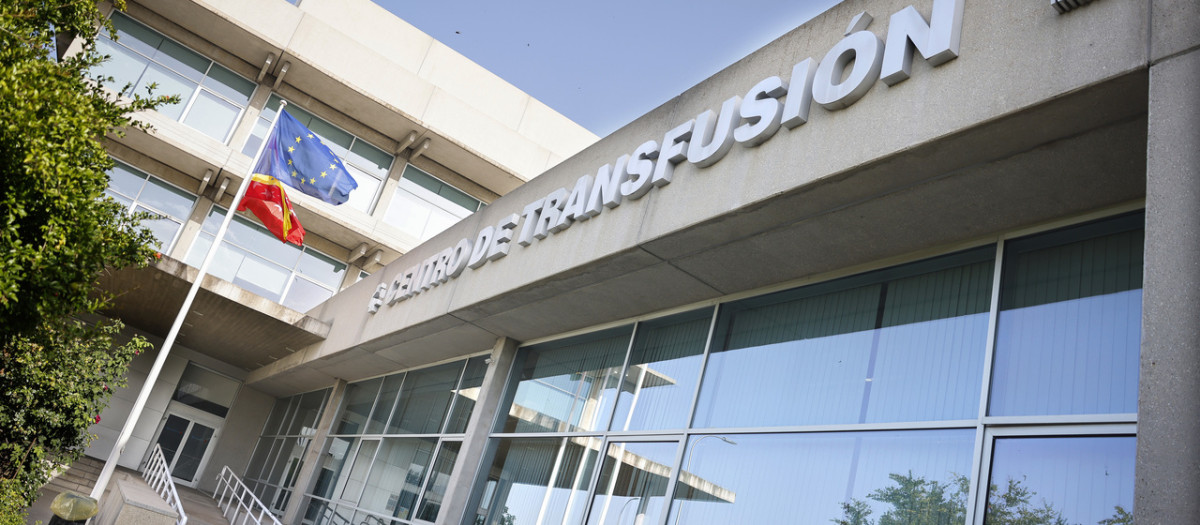 Centro de transfusión de sangre en Madrid