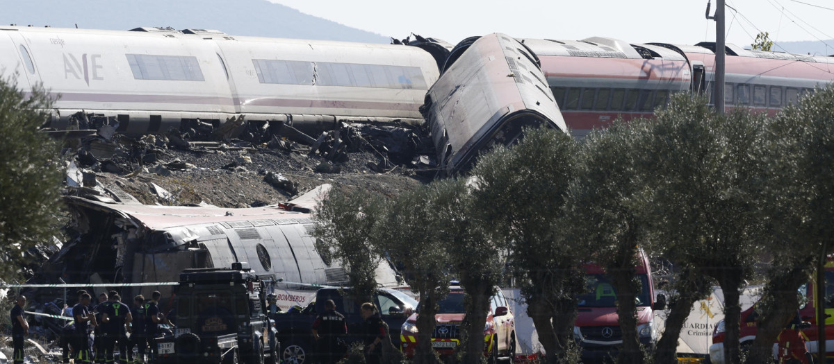 Tren AVE e Iryo siniestrados en Urda (Toledo), este miércoles