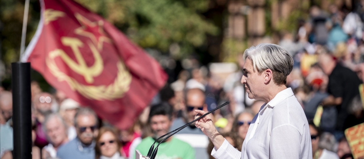 La candidata a la presidencia por el Frente Amplio, Ada Colau