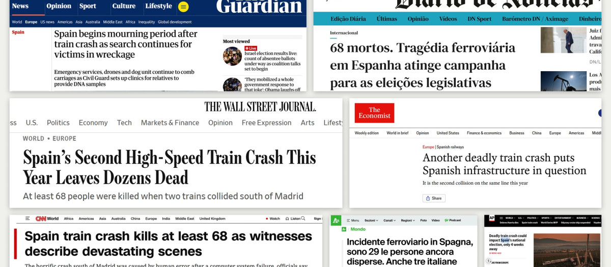 La prensa internacional sobre el accidente de Urda