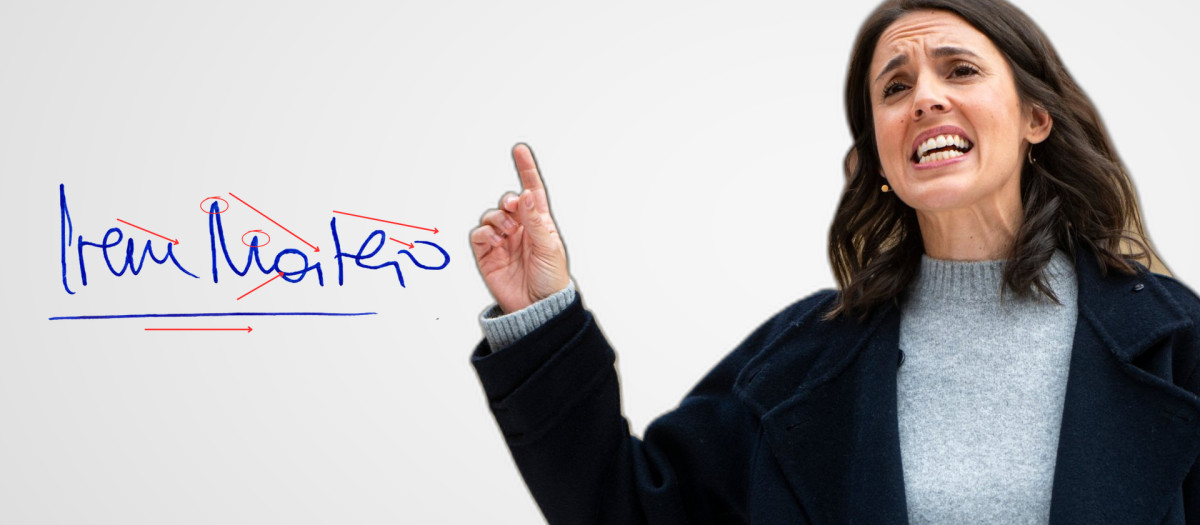 La firma de Irene Montero