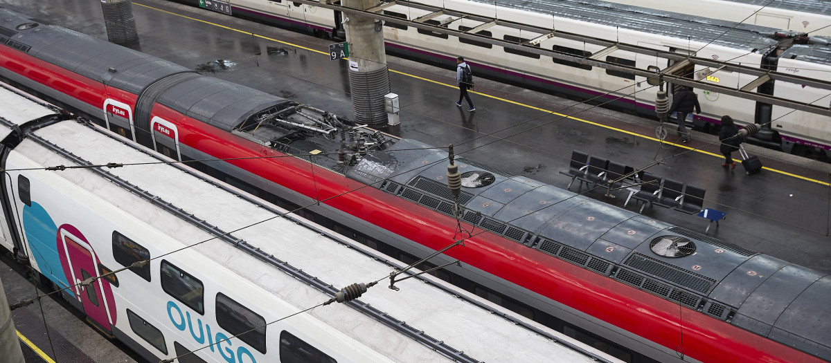 Tren de Ouigo, en la estación Madrid-Puerta de Atocha-Almudena Grandes