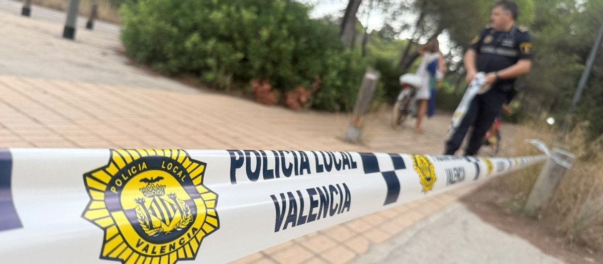 Imagen de archivo de un dispositivo de seguridad de la Policía Local de Valencia