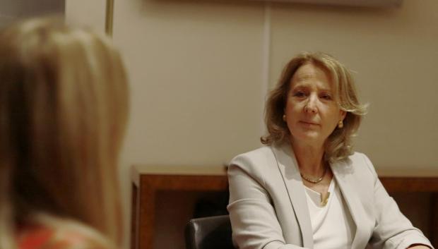 Lourdes Méndez durante la entrevista con El Debate en el Congreso de los Diputados