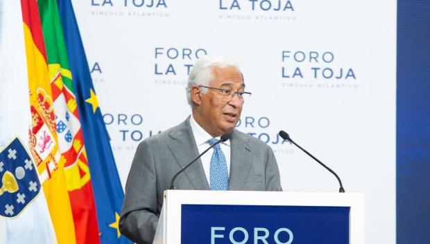 Antonio Costa, primer ministro portugués, durante su discurso en El Foro.