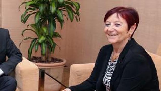 La rectora de la UAB, Margarita Arboix, se reunió en 2017 con el presidente de la Generalitat, Carles Puigdemont