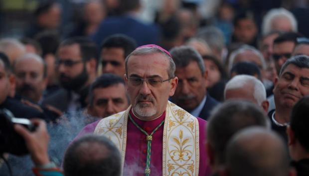 El patriarca latino en Tierra Santa, el franciscano Pierbattista Pizzaballa