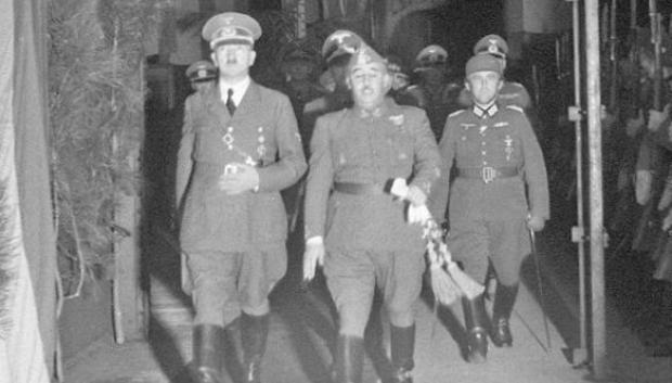 Hitler y Franco en Hendaya, Francia