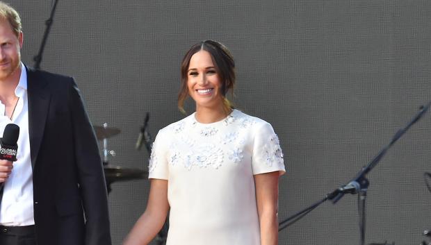 Meghan Markle and Prince Harry during Global Citizen festival in NY
