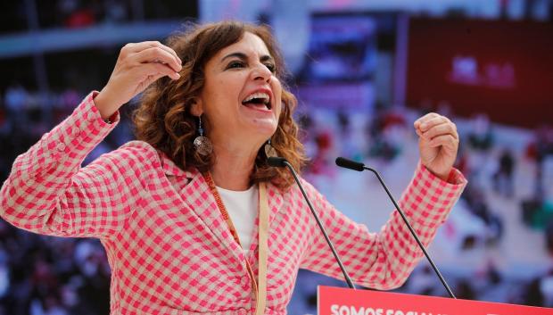 La ministra de Hacienda, María Jesús Montero, interviene en el congreso del PSOE-A