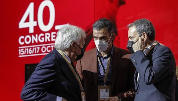 Sánchez, González y Zapatero en el 40º Congreso del PSOE
